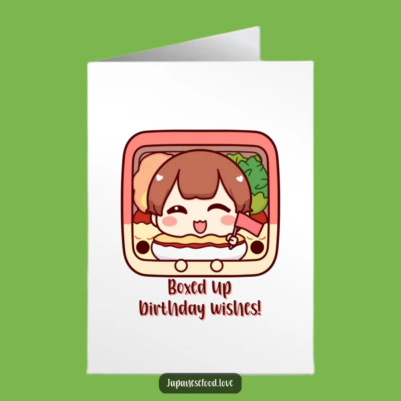 Funny Free Printable Birthday Card: Happy Bento Box Wink - Celebrate Downloadable Fun!