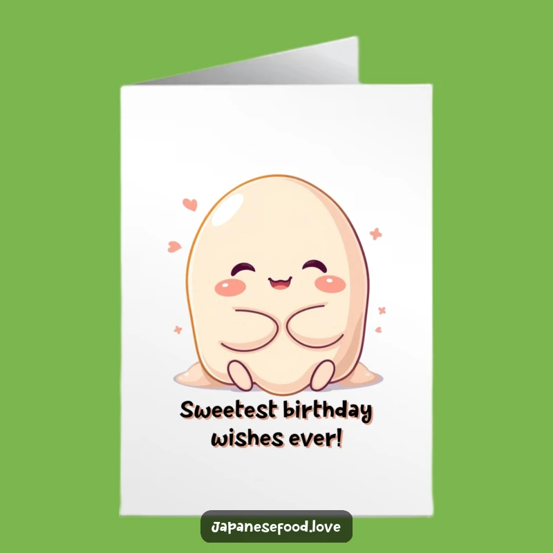 Funny Free Printable Birthday Card: Mochi Melt Hug Downloadable Gift