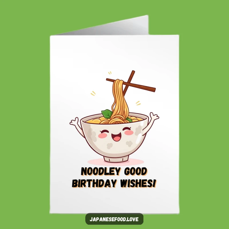 Funny Free Printable Ramen Dance Birthday Card - Downloadable & DIY