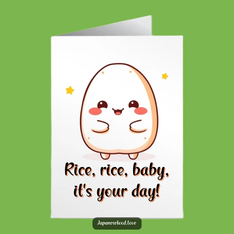 Free Printable Birthday Card: Onigiri's Warm Hug for a Cozy Celebration