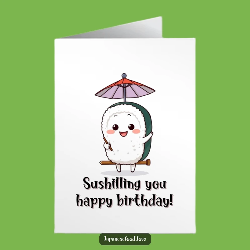 Free Printable Sushi Birthday Card: Funny Downloadable Greeting for Sushi Lovers!