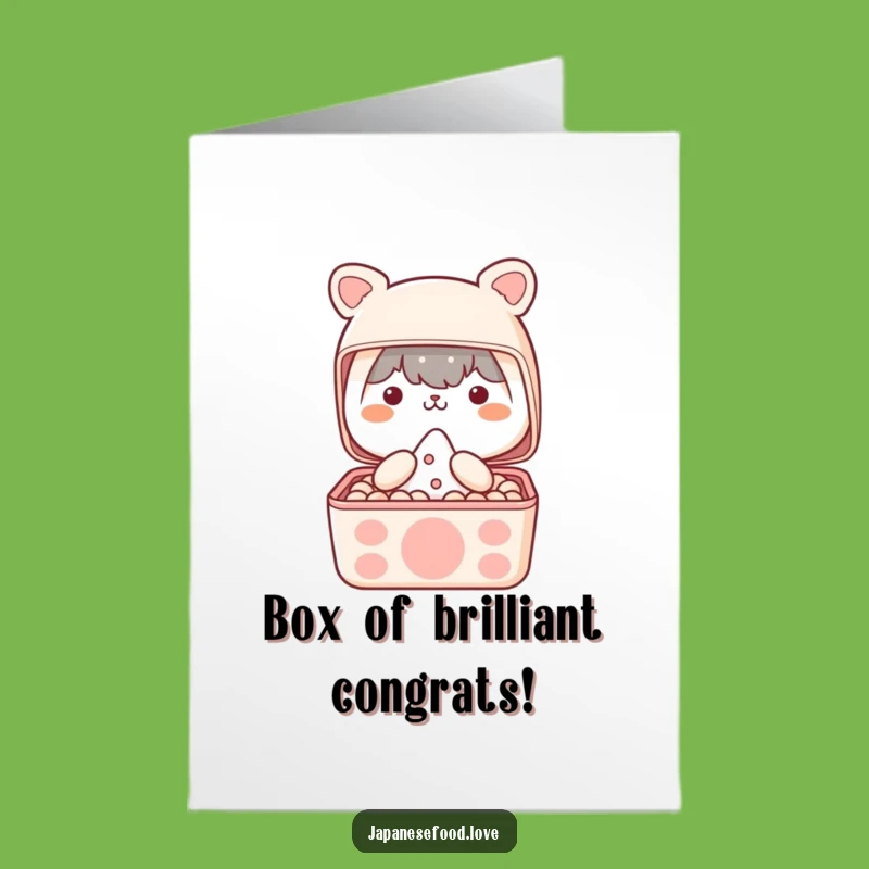 Free Printable Congrats Bento Box Card: Surprise Inside, Funny Downloadable Gift