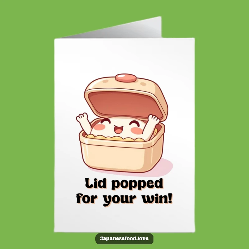 Free Printable Bento Box Card: Funny Congrats Downloadable Gift, DIY Celebration