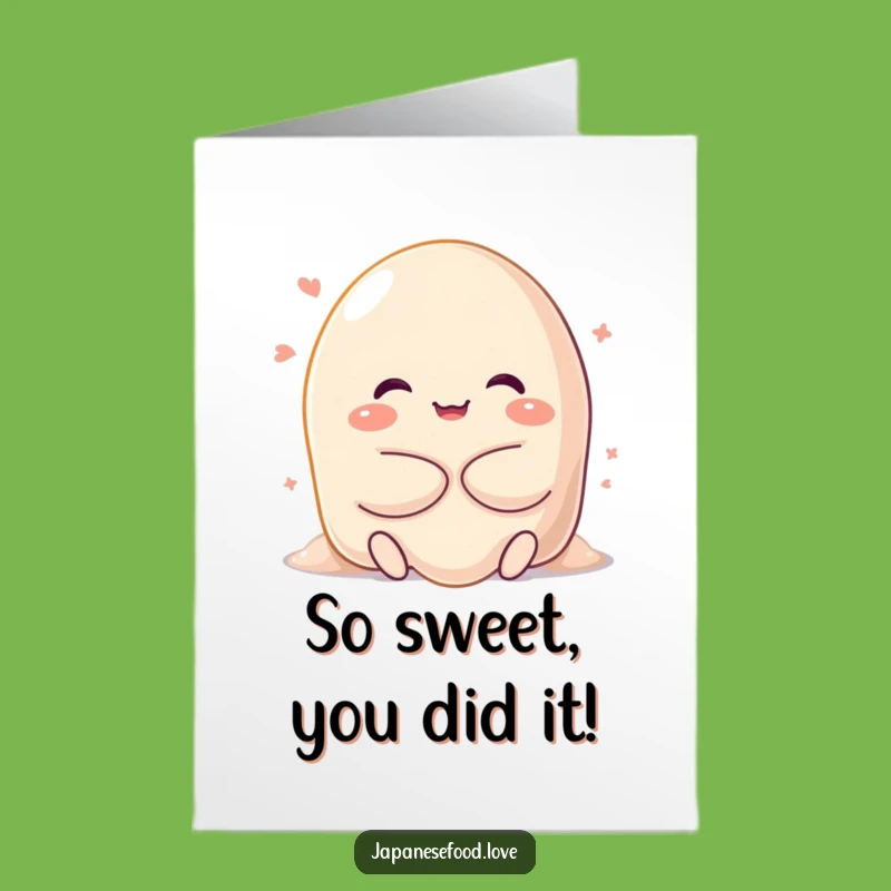 Free Printable Congrats Card: Mochi Melt Hug Downloadable Gift