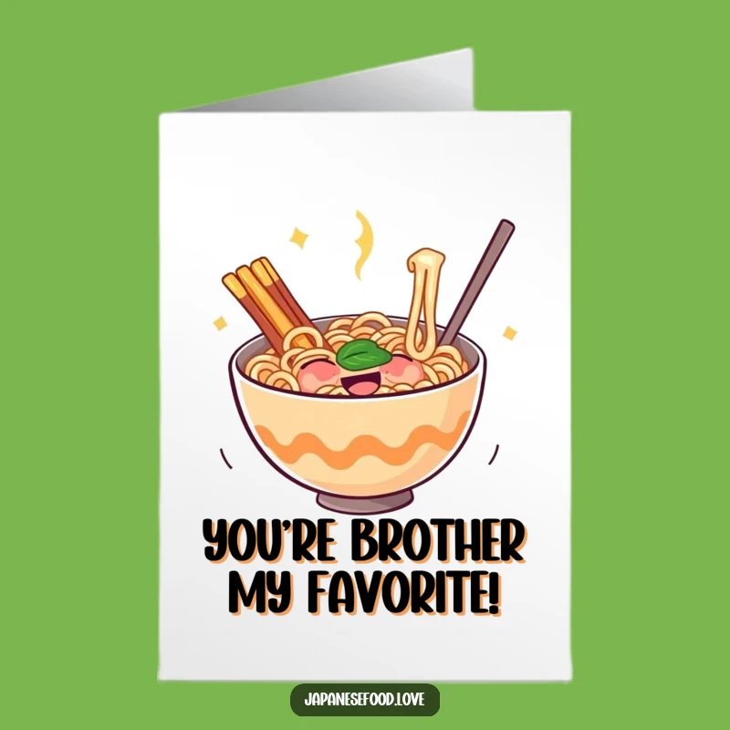 Free Printable Ramen Congrats Card: Funny Bouncing Noodle Downloadable Gift