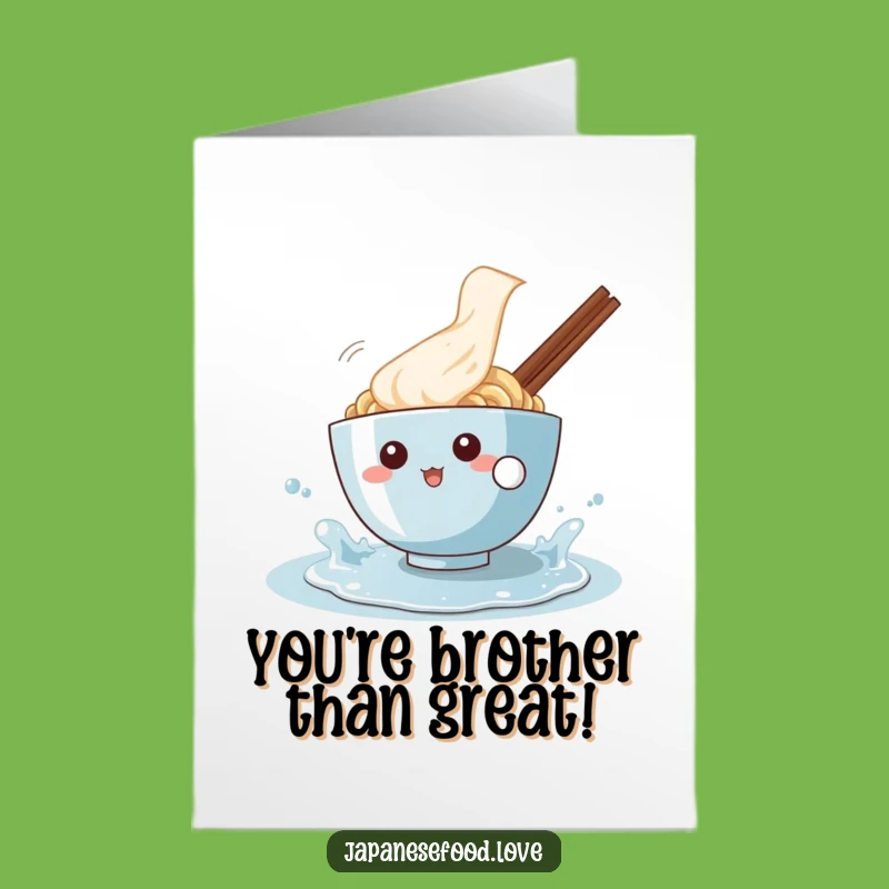 Free Printable Congrats Card: Playful Ramen Splash, Downloadable