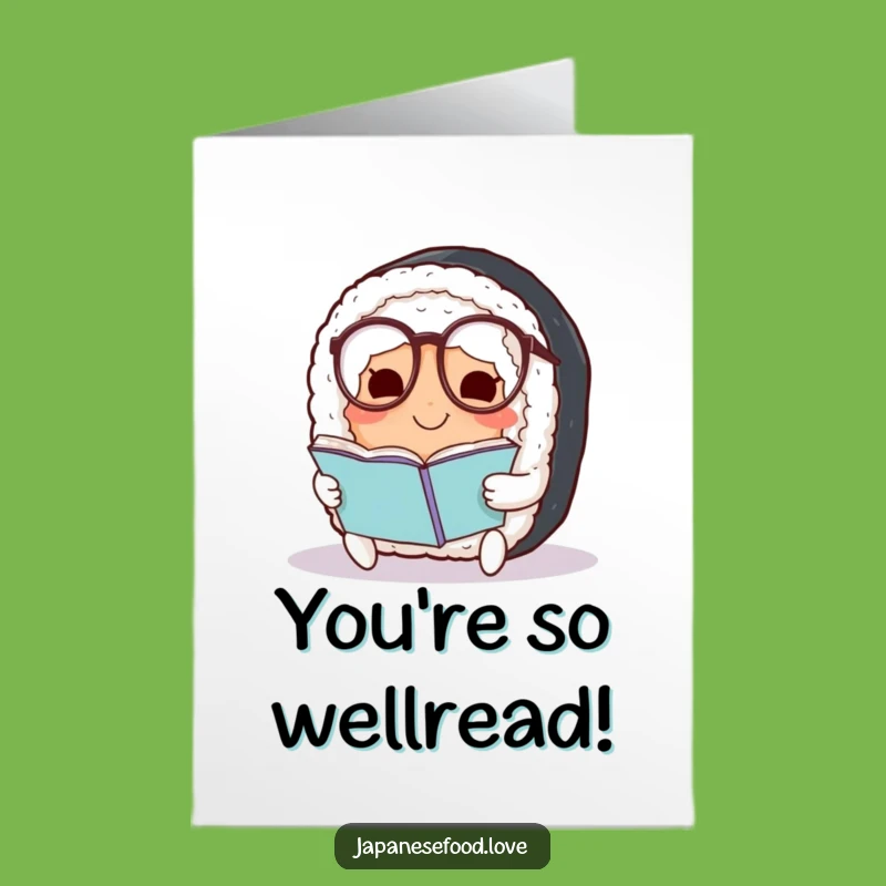 Free Printable Congrats Card: Smart Sushi Roll for Your Academic Win