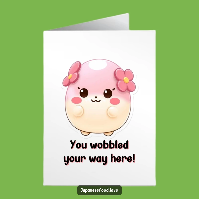 Free Printable Wobbly Mochi Congratulations Card: Celebrate with Hilarious Wobbles and Delight