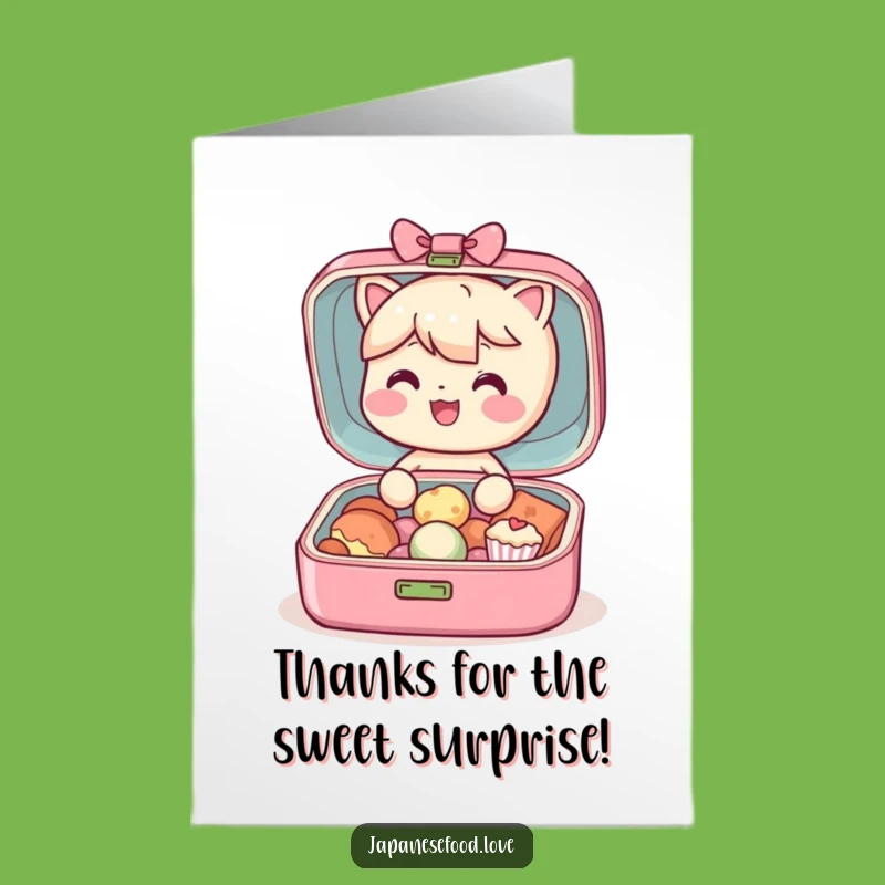 Free Printable Bento Box Thank You Card: Express Gratitude with Funny Downloadable Style!