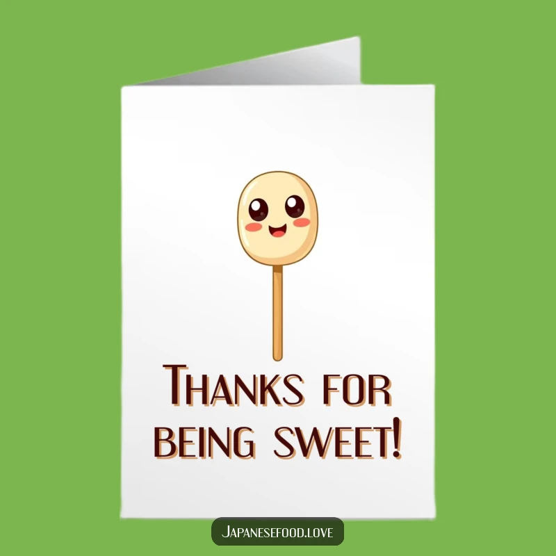 Free Printable Dango Thank You Card: Funny Sweet Gratitude Downloadable