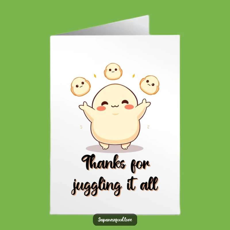 Free Printable Dumpling Thank You Card for Glowing Gratitude