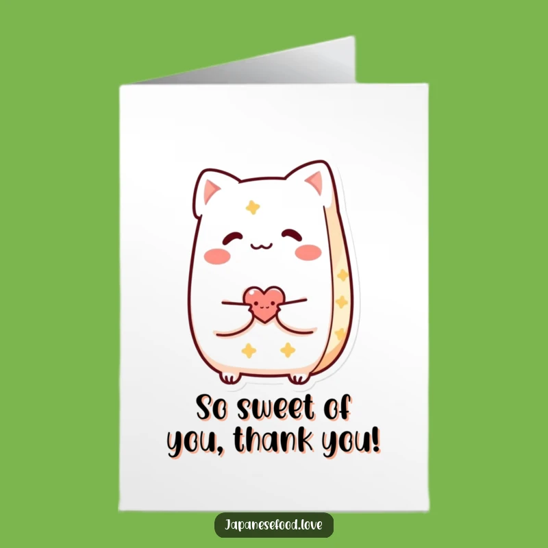 Free Printable Taiyaki Thank You Card: Express Gratitude with this Funny Downloadable Gift