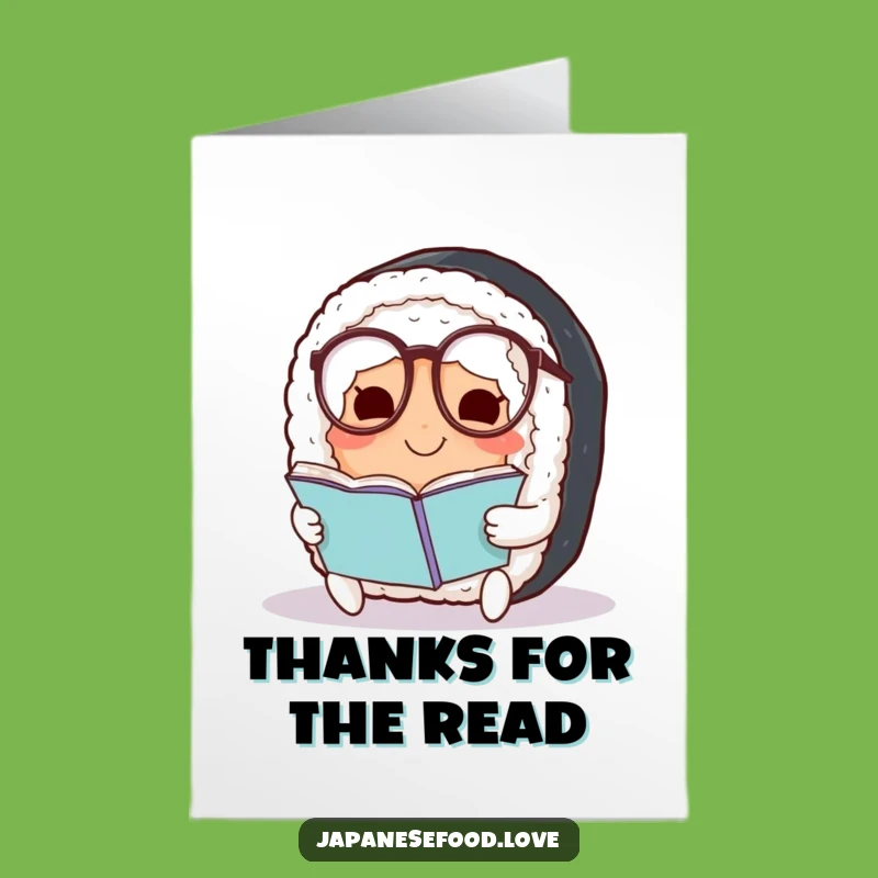 Free Printable Thank You Card: Smart Sushi for Your Wise Advice