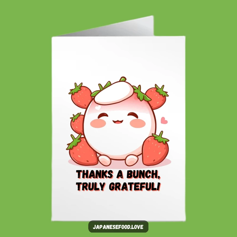 Free Printable Thank You Card: Giggling Mochi, Heartfelt Funny Downloadable Message