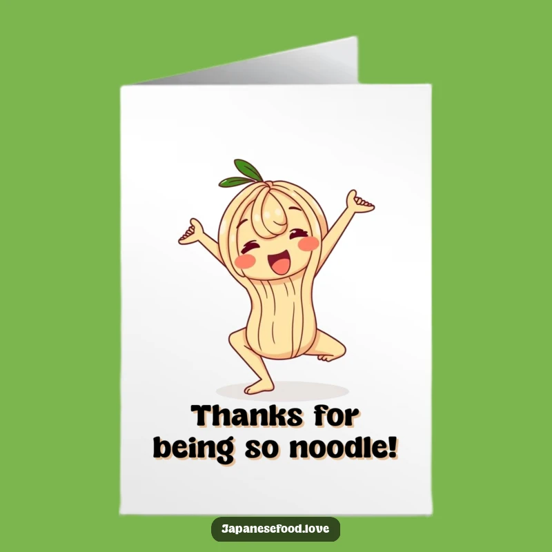 Free Printable Thank You Card: Wobbly Ramen Yoga - Funny Download!