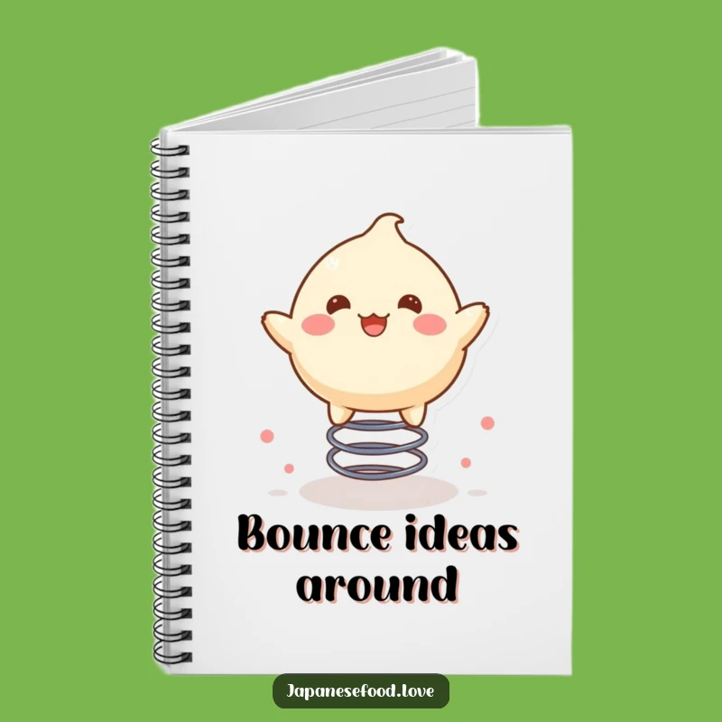 Funny Mochi Spring Bounce Notebook: Jot Down Happy Thoughts