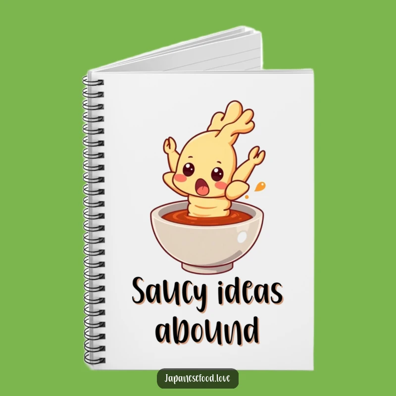 Funny Surprised Tempura Shrimp Notebook - Jot Down Your Shocking Thoughts!