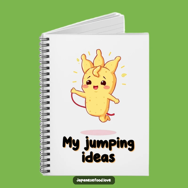 Funny Tempura Jump Rope Notebook, Active Journal, Perfect Funny Gift for Scribes