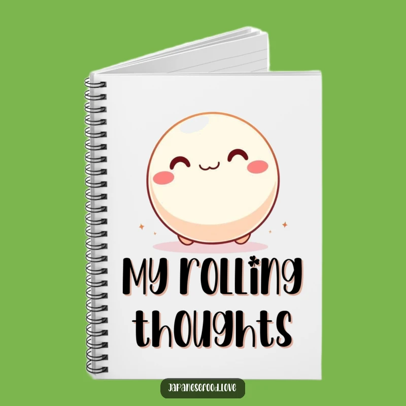 Funny Giddy Mochi Ball Notebook, Rolling Journal, Perfect Funny Gift for Scribes
