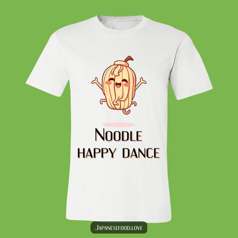Funny Dancing Udon T-Shirt - Exaggerated Noodle Dance Party Tee