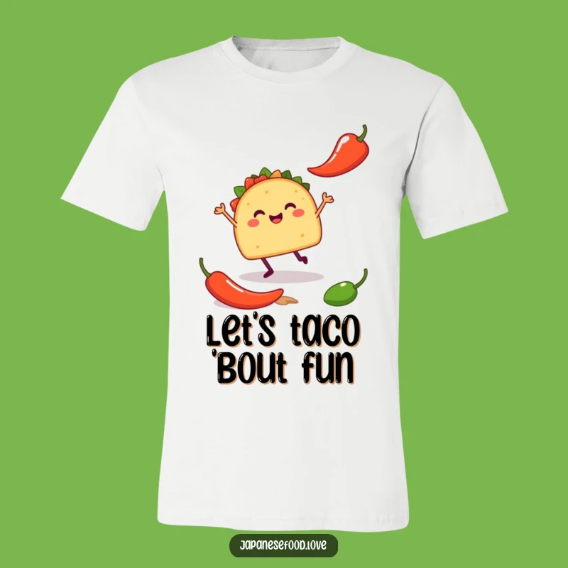 Funny Happy Taco Jig T-Shirt - Comical Foodie Apparel