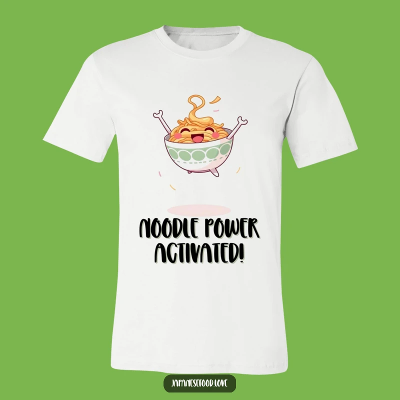 Funny Jumping Ramen Tee - Energetic Noodle Humor Apparel