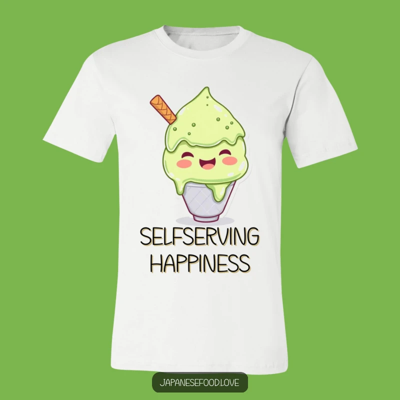 Funny Matcha Ice Cream T-Shirt, Scoop Up Your Joyful Portions