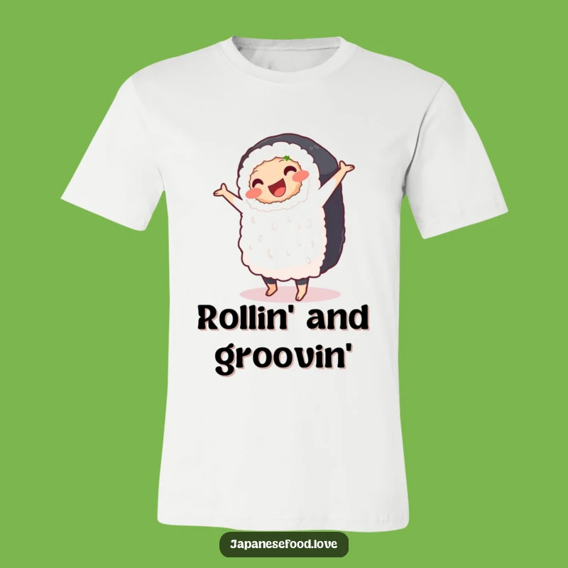 Funny Sushi Roll Pirouette T-Shirt - Comical Foodie Apparel