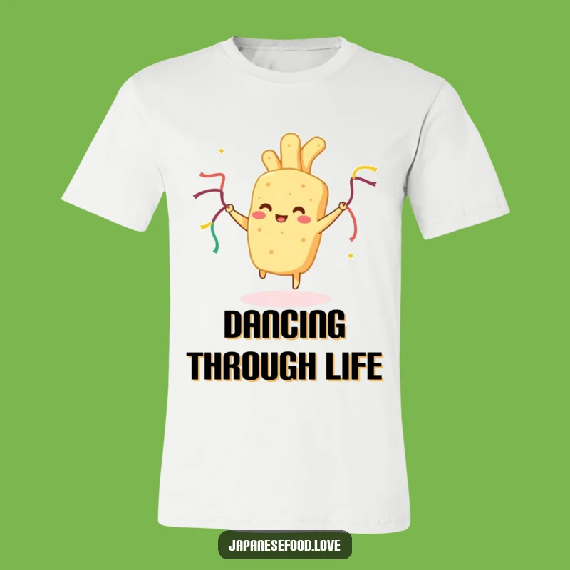 Funny Tempura T-Shirt: Dancing Food with Ribbons, Hilarious Gift Apparel