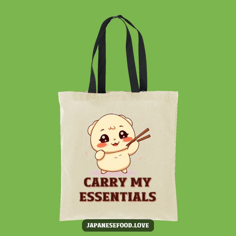 Funny Dumpling Juggling Tote Bag: A practical and humorous bag, perfect as a funny gift for shoppers.