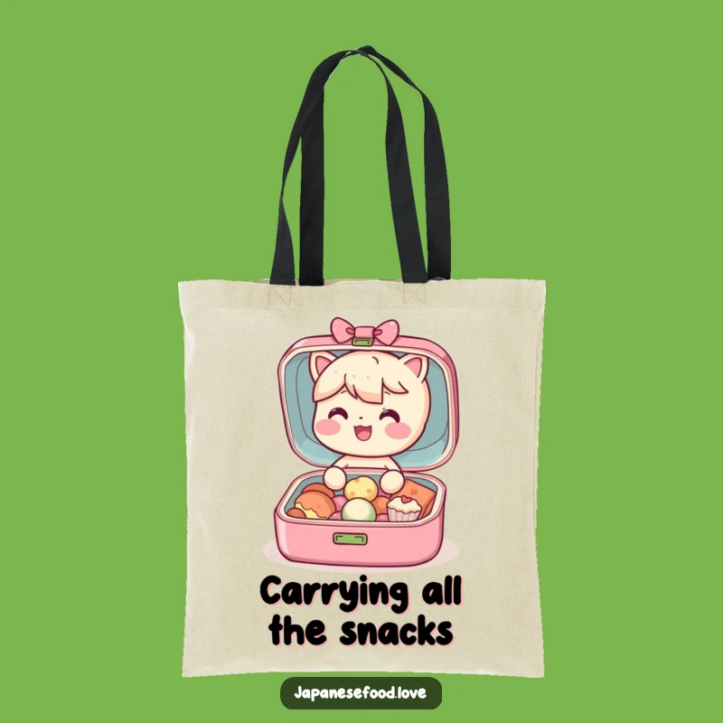 Funny Bento Box Style Tote: Chic Character, Tiny Treats, Perfect Funny Gift Bag