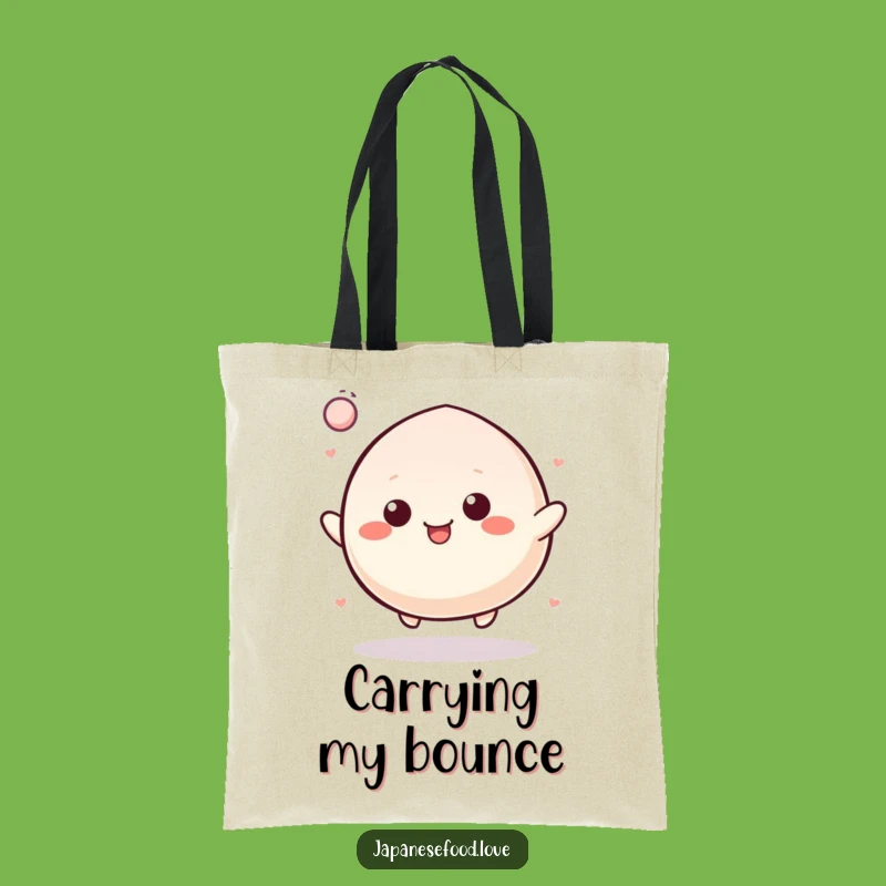 Funny Bouncy Mochi Tote Bag: Carry Your Energy