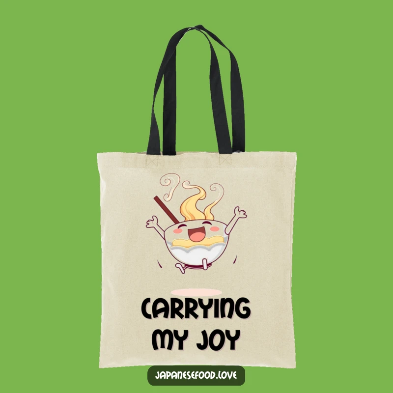 Funny Excited Ramen Bowl Tote: Carry Your Noodle Love with Joyful Style