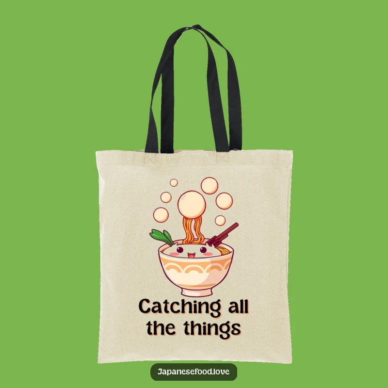 Funny Playful Ramen Tote Bag - Carry Your Fun with Dango Flair