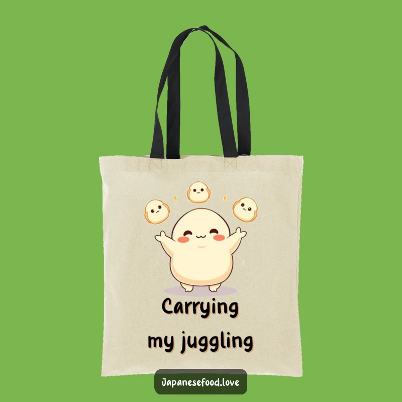 Funny Dumpling Juggler Tote Bag: Delightful Character Carryall Gift
