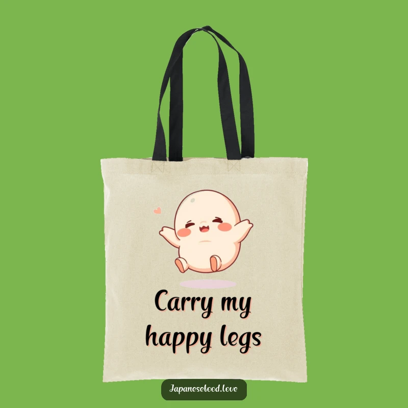 Funny Giggling Dumpling Tote Bag: Quirky Cartoon Carryall, Hilarious Gift
