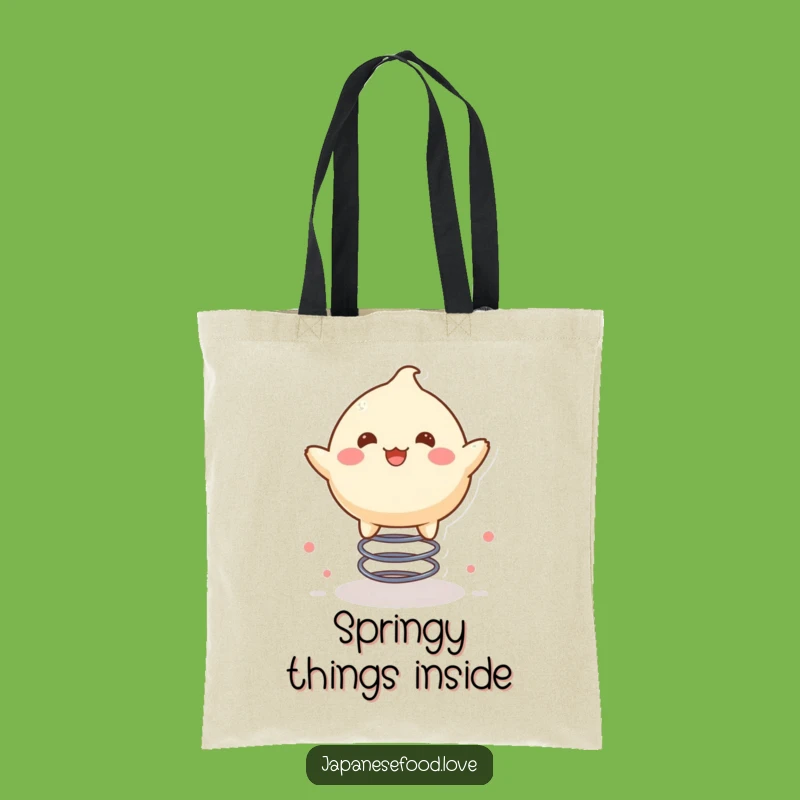 Funny Mochi Spring Bounce Tote Bag: Carry Your Happiness Around