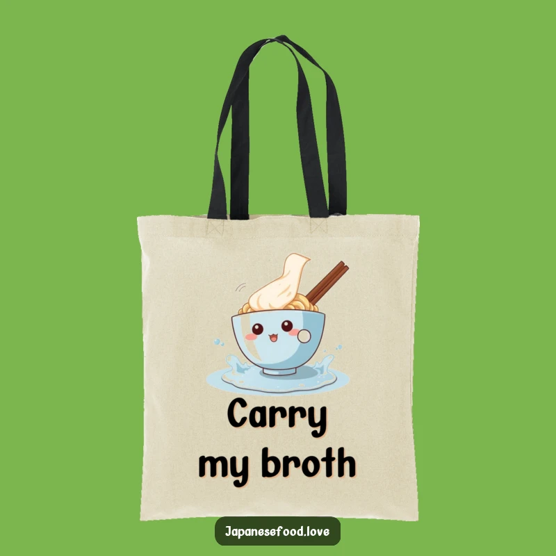 Funny Ramen Splash Tote Bag: Carry Your Fun With This Character