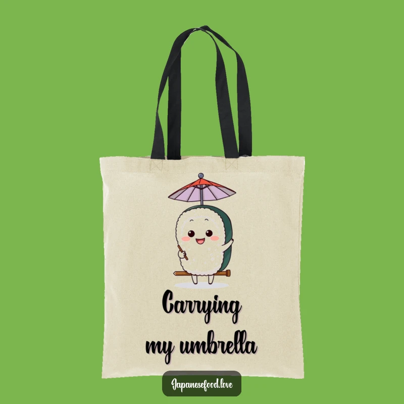Funny Sushi Umbrella Tote: Grinning Character, Practical Style, Perfect Funny Gift