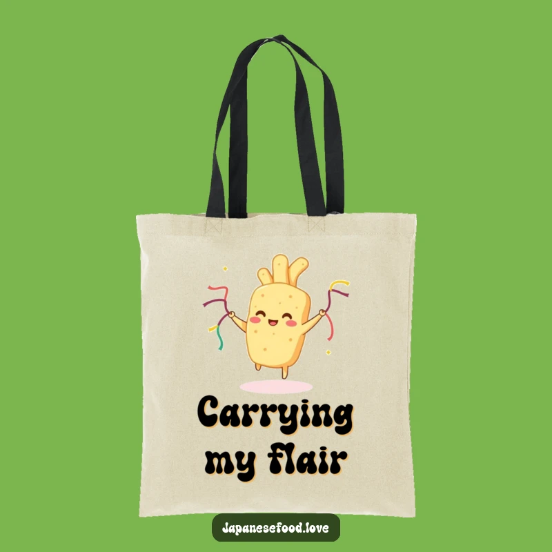 Funny Tempura Tote Bag: Chic Dancing Food, Stylish Humorous Gift