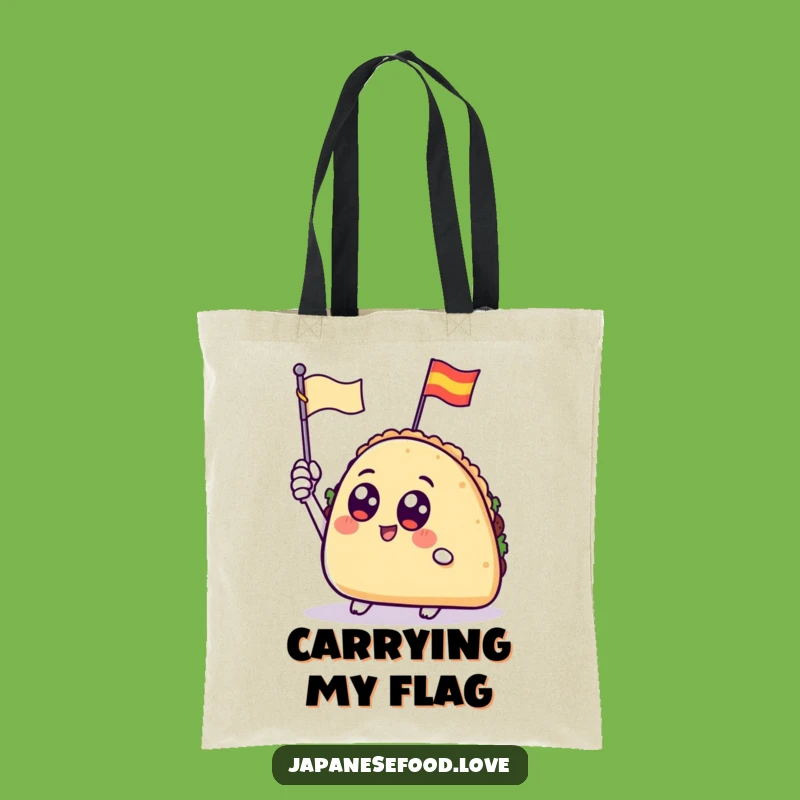 Funny Waving Taco Tote: Carry Your Fiesta Pride with Joyful Style