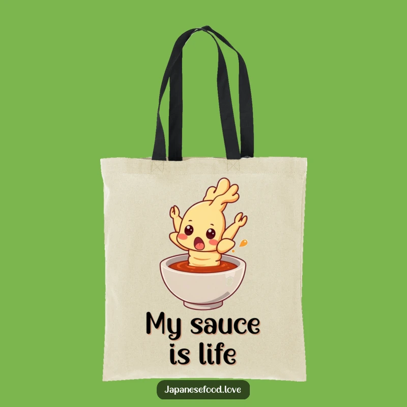 Funny Surprised Tempura Shrimp Tote Bag - Carry Your Laughs Everywhere!